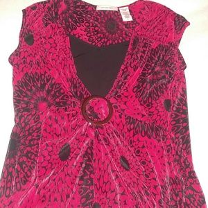 Covington black and red too size large